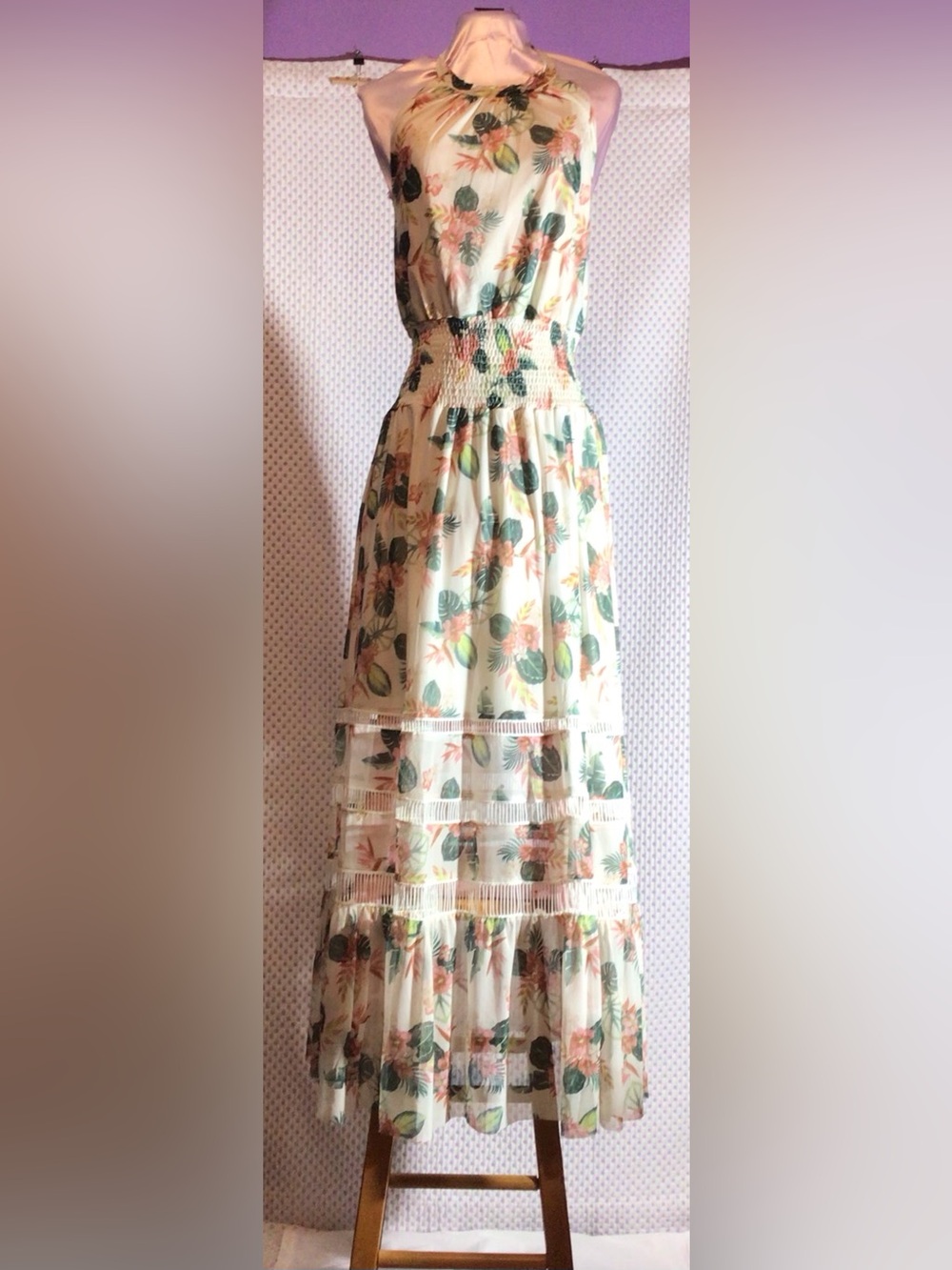 Mia Joy Theodora dress with tropical floral